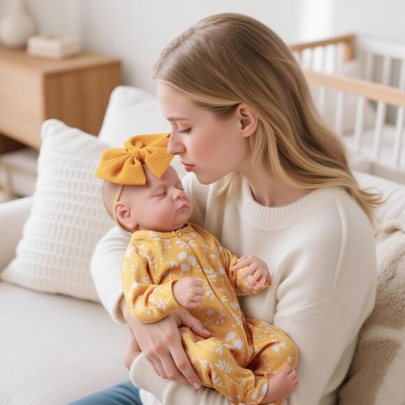 🆕20 inch Realistic Baby Girl Soft Full Body Vinyl Girl Baby Dolls with Clothes - Picture 2 of 9